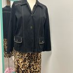 Alfred Dunner  Black Jacket with Leopard Accents Photo 7