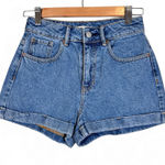 PacSun  Blue High Rise Mom Jean Shorts Womens 24 Denim Casual Beachy Summer Vaca Photo 0