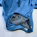 LL Bean Quarter Snap Quilted Pullover Blue Medium Cabincore Lightweight Photo 5