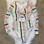 Celebrity Pink Multicolored keywhole surf one piece swimsuit Photo 2