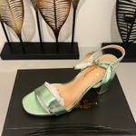 Lulus Stylish Black and White Platform Sandals by Katy Perry Size 9 Photo 1