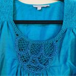 Calypso St. Barth ’s teal blue flutter sleeve tunic shift dress Size Small Photo 6