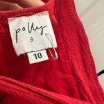 Oh Polly  Red Wrap Dress Size US6 / UK10 Photo 4