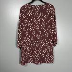 Bobeau Women's Dark Purple & Pink Polka Dot Blouse - Size Small - Tunic Length Photo 5
