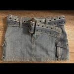 Princess Polly  Iconic Cargo Mini Skirt Denim Photo 5