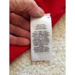 LAUREN RALPH LAUREN Womens Red Rib Knit Long Sleeve Turtle Neck Sweater XL Photo 6