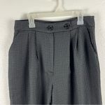 Nasty Gal Gray Checkered Super Wide Leg High Rise Trouser Pants, Size 6 Photo 10