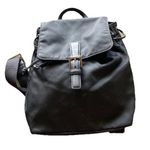 Coach Vintage Black Nylon Mini Backpack Leather Cargo Backpack Travel Photo 0