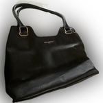 Karl Lagerfeld Large Leather Tote Shoulder Bag Purse Photo 6