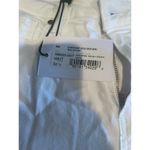 Kylie Crop Jeans with Rollup Cuff in White, A28 White Size 31 Photo 4