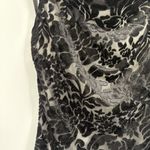 Y2K vintage White House Black Market Gray Velvet Burnout Tank haulter Top xs Photo 4