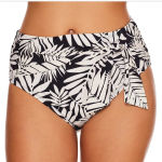 Bleu Rod Beattie  Urban Oasis High-Waist Draped Side-Tie Bikini Bottom sz 10 NWT‎ Photo 0