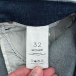 Mother “The Runaway Step Fray” Jeans in Manana Mi Amor Medium dark wash ankle Blue Size 32 Photo 9