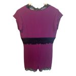 Beach Bunny Anise Romper Oxblood M Purple Loungewear Sleep Ribbed Lace Trim Photo 4