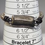 Uno De 50 Leather & Sterling Silver Plated Bracelet Photo 5