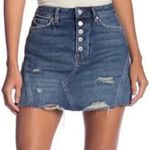 We The Free We The‎ Free Button Fly Denim Mini Skirt size 24 Photo 0
