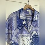 Bandana print blouse Blue Size XL Photo 1