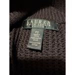 Ralph Lauren Lauren  Mock Neck Quarter Zip Long Sweater Dress Black Size PS Photo 7