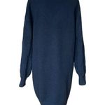 Cable Knit Black Long Sleeve Sweater Dress Women Size XL Photo 1