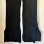 Good American NWT Black Ribbed Lace Up Flare Leg Pants - Size: 5 (2XL) Photo 4