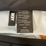 DKNY  Printed High Rise Bikini Bottom‎ Swimsuit Leopard Blue Black size L NWT Photo 4