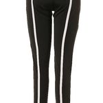 TOV Black Leggings Pants Stretchy Skinny Leg White Contrast Piping Chic EU40 szM Size M Photo 3