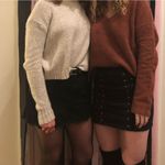 PacSun Criss-Cross Design Black Skirt Photo 4