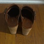 Madewell Brown Leather Fringe Clogs size 6 Photo 5