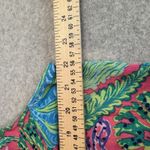 Stella Parker Shift Dress Womens Large Pink Green Tropical Ocean Print Rayon Photo 7