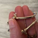 Nine West Pair of Silver and Gold Tone Elastic Beaded Bracelets Photo 4