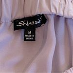 Shinestar  Purple Lilac OTS Semi Sheer Blouse M Photo 5