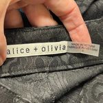 Alice + Olivia Black Textured Scroll Print Jacquard Dress Trousers Pants Size 6 Photo 13