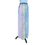 ABS Allen Schwartz VTG Skirt Women’s Large Blue Floral Pleated Maxi Cottagecore Photo 2