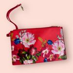 Ted Baker Womens Red Floral Cosmetic Pouch Bag Photo 0
