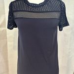 MICHAEL Michael Kors Navy Short Sleeve Top Blue Photo 1