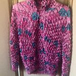 Pink and Blue Textured Women's blouse Size undefined Photo 0
