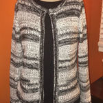 Romeo + Juliet Couture Romeo & Juliet Black & Ivory Open front cardigan Photo 0