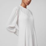 ALLSAINTS  Fayre Midi Dress Chalk White Handkerchief‎ Hem NWT Size XS Photo 2