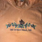 Delta Embroidered Old Orchard Beach, Maine T-shirt/Tunic Peach Size Medium Photo 6