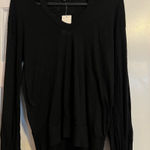 Splendid #171  AINSLEY CUT OUT SWEATSHIRT TOP SIZE MEDIUM NWT Photo 0