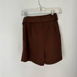 Princess Polly  chocolate brown shorts with buckle size 2 Photo 8