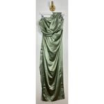 Petal and Pup Nadia One Shoulder Maxi Dress in Sage Size US 2 Photo 4