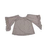 Scully Lace Ruffle Flare Sleeve Blouse Tan Brown Womens X Photo 1