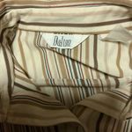 Vtg 70s striped big collar shirt Brown Photo 2