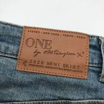 One Teaspoon  Womens High Waist Distressed Denim Mini Skirt Size 27 Photo 2