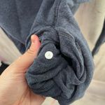 Lululemon Stress Less Cowl Hoodie Heathered Navy Blue Soft Pockets Womens Size 4 Photo 2