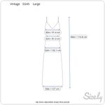 slip dress adjustable straps blue purple handkerchief hem Size L Photo 2