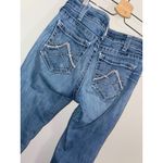 Ariat  Real Denim Womens Size 29R Blue Distressed Straight Leg Jeans Photo 3