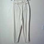 Veronica Beard  Zella Linen blend straight leg belted pants size 6 Photo 7