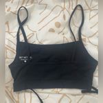 Set Active  Black SPORTBODY® CROSS TIE BRA - ONYX Size Medium Photo 6